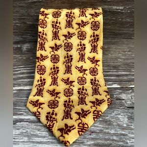 Gallery Collection Ming Dynasty necktie men’s vintage formal Chinese symbol silk